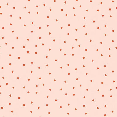 Cot Fitted Sheet - Linen Spot Blush