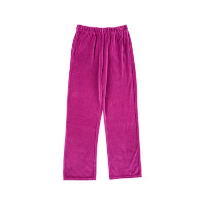 Womens Wide Leg Velvet Trouser