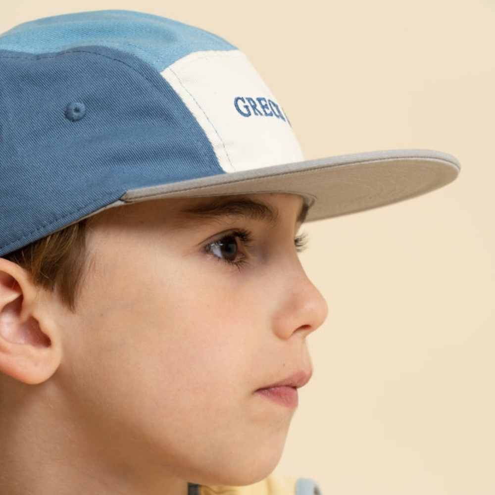 5 Panel Hat - Sky Blue/Desert Teal