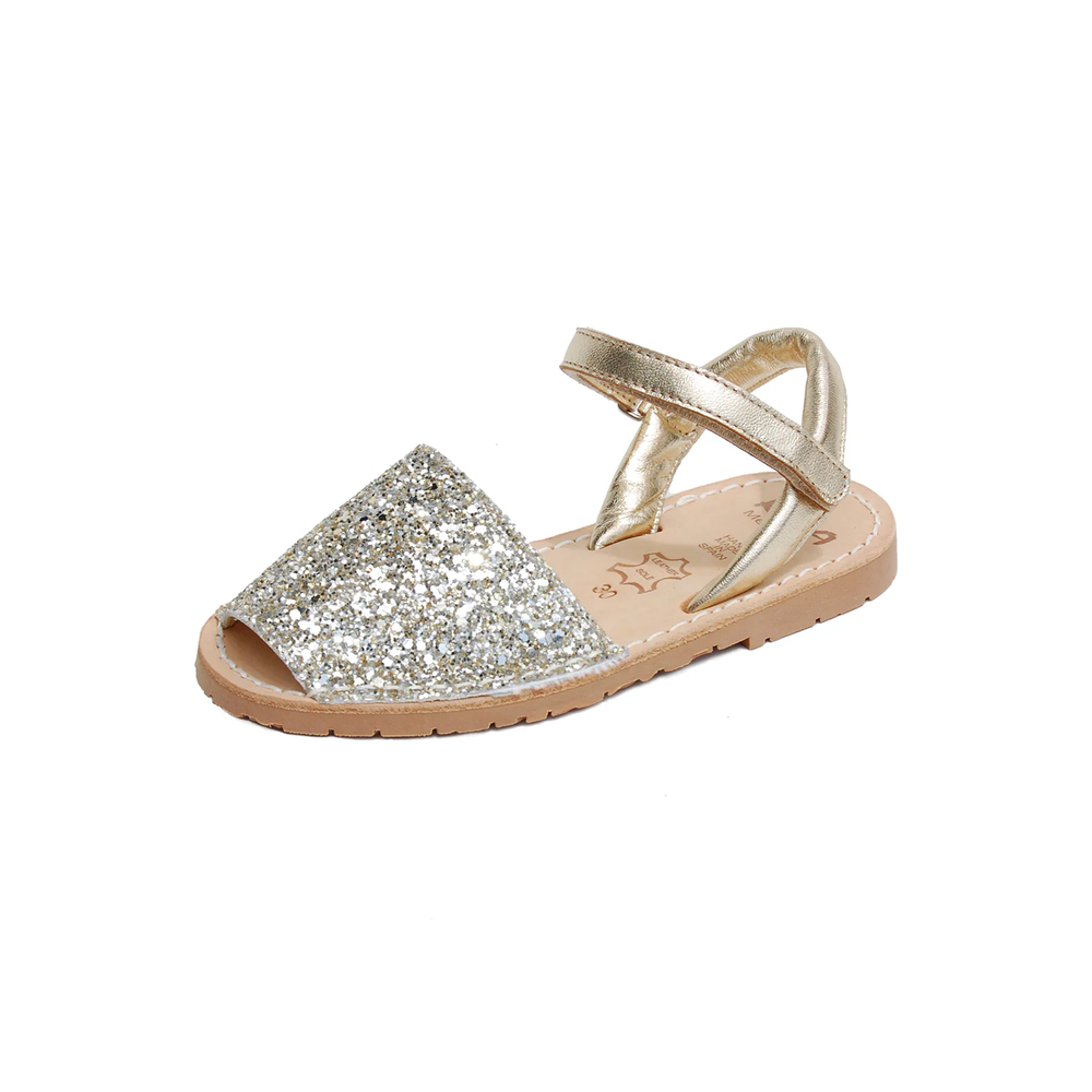 Avarca Sandal - Glitter Silver/Silver