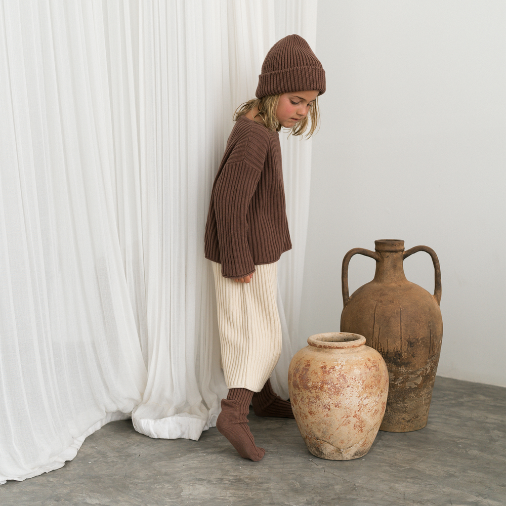 Essential Knit Pants - Biscuit