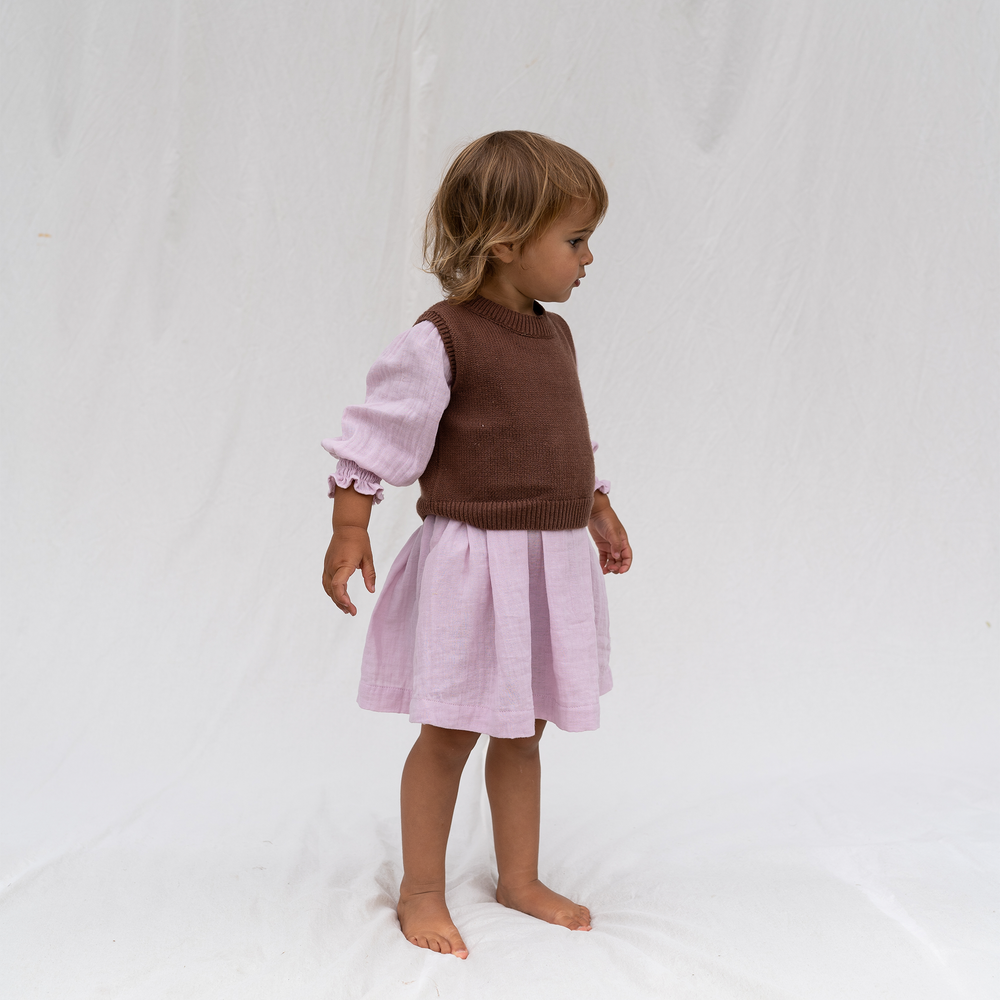 Knit Vest - Cocoa