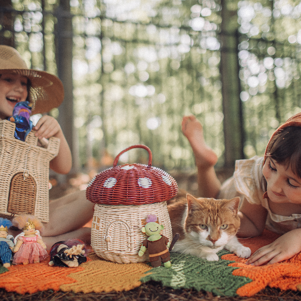 Rattan Mushroom Basket