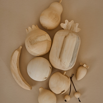 Wooden Fruits Set  - Natural